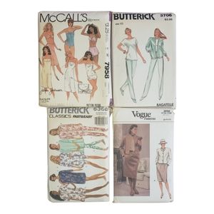 Women's Clothing Patterns Lot of 4
